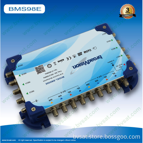47-2150 Mhz Free Satellite Tv Multi Switch 9in 8out For Quattro Lnb 